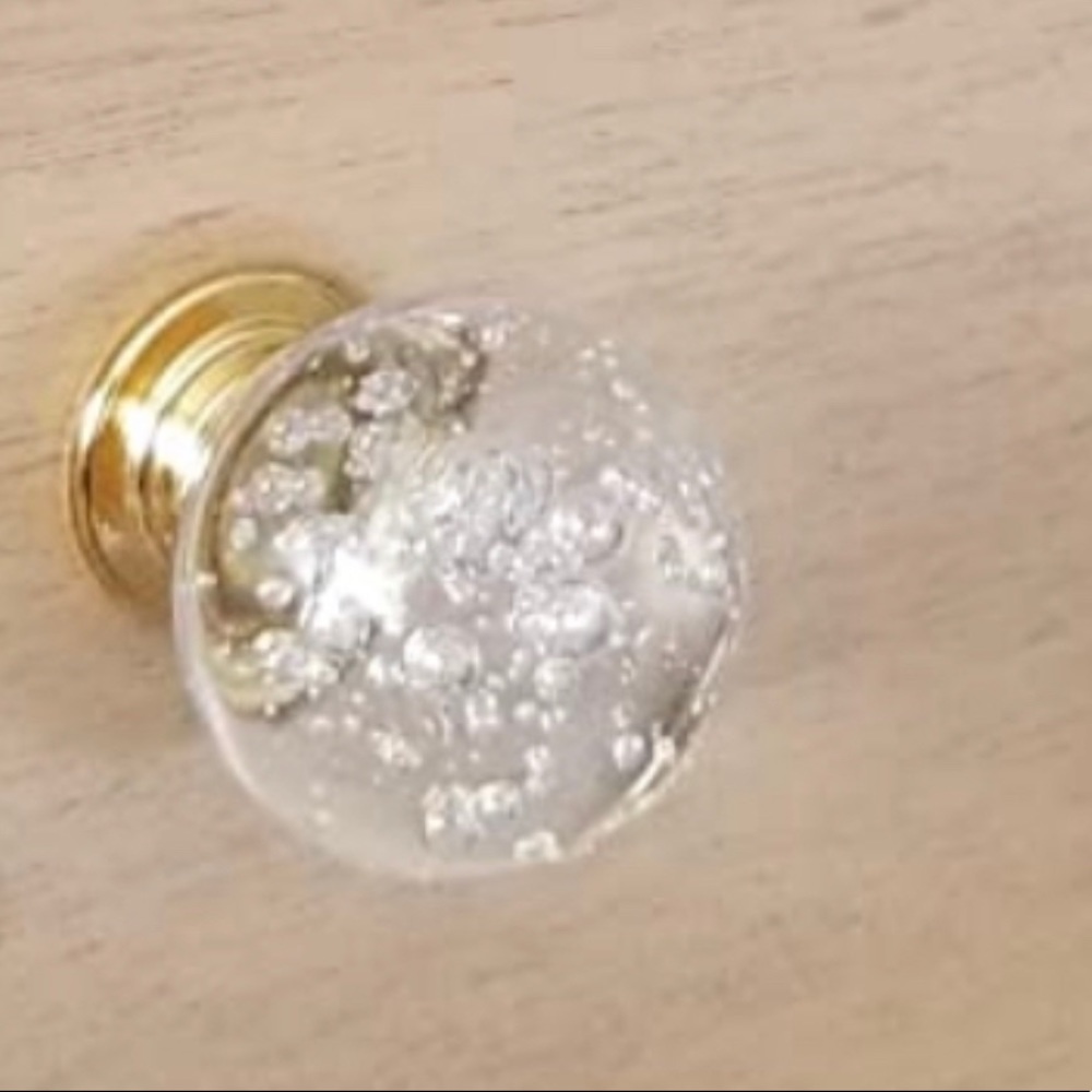 💕 3/$30 Gold crystal ball bubble knobs - Picture 2 of 2